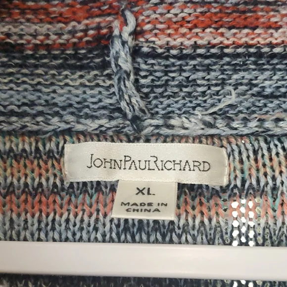 Women's Multicolor Cowl Neck Sweater - Picture 2 of 3